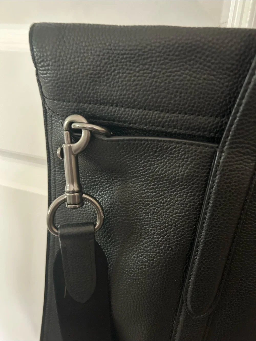 Coach Metropolitan Portfolio Laptop Leather Briefcase Messenger Bag Work Tote